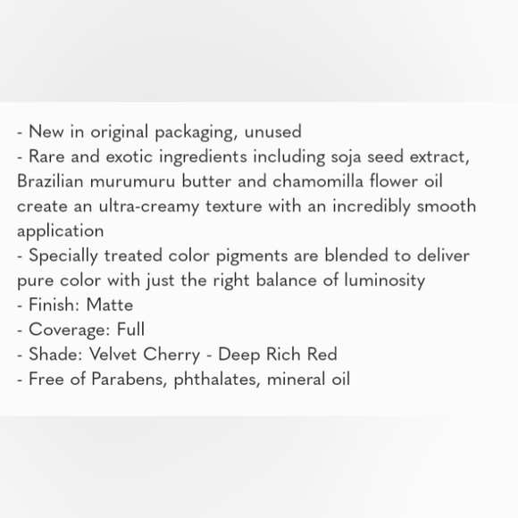 TOM FORD LIP COLOR MATTE LIPSTICK 08 velvet cherry NIB - Picture 8 of 9